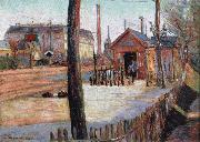 Paul Signac the jun ction at bois colombes oil painting